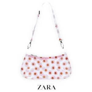 ZARA | VINYL SHOULDER BAG WITH FLORAL PRINT